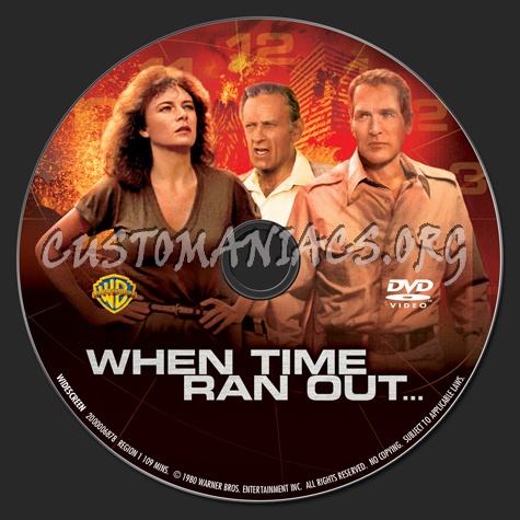 When Time Ran Out dvd label