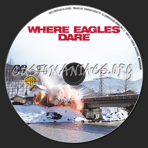 Where Eagles Dare dvd label