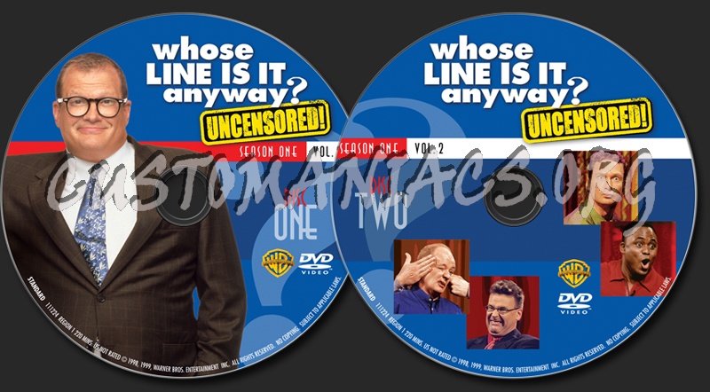 Whose Line Is It Anyway? Season 1 volume 2 dvd label