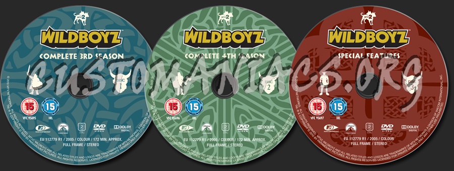 Wildboyz Season 3&4 dvd label
