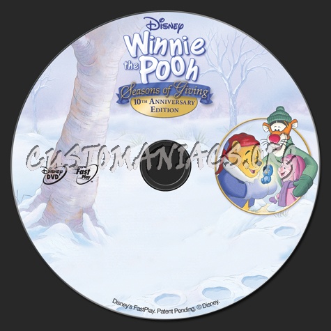 Winnie the Pooh Seasons of Giving dvd label