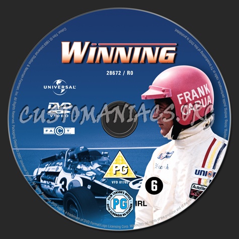 Winning dvd label