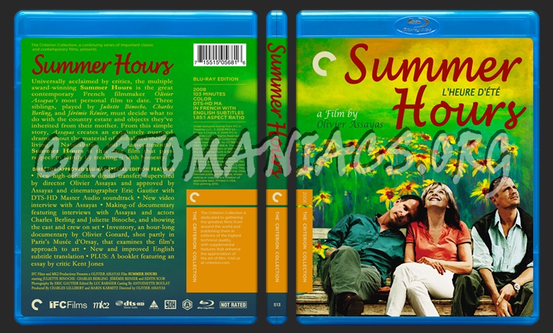 513 - Summer Hours blu-ray cover