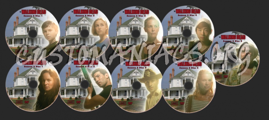 The Walking Dead Season 2 dvd label