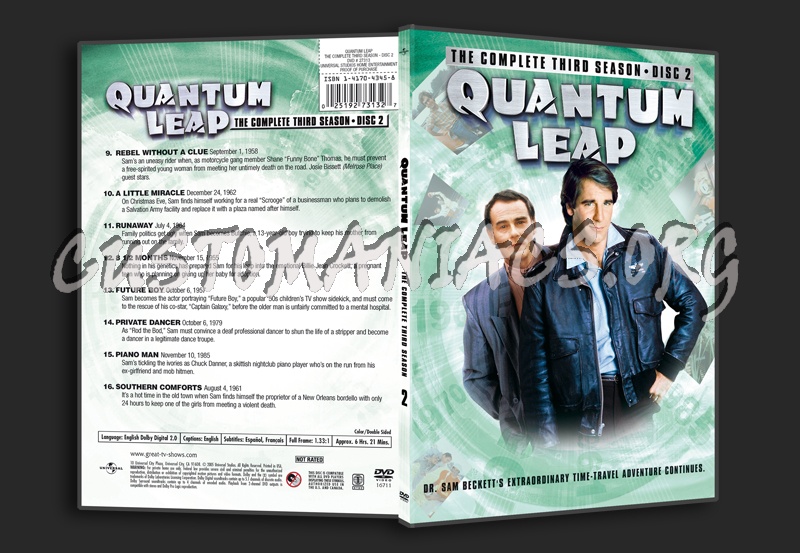 Quantum leap Season 3 dvd cover