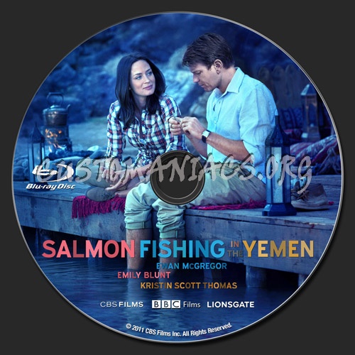 Salmon Fishing in the Yemen blu-ray label