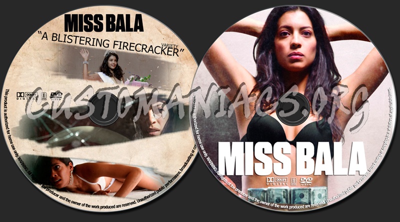 Miss Bala dvd label