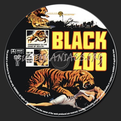 Black Zoo dvd label