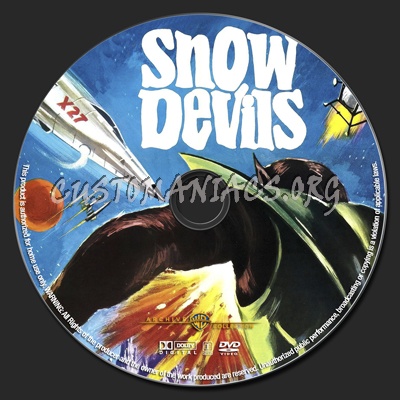 Snow Devils dvd label