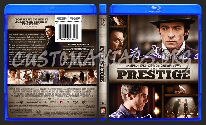 The Prestige blu-ray cover