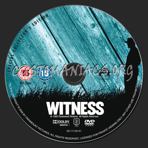 Witness dvd label