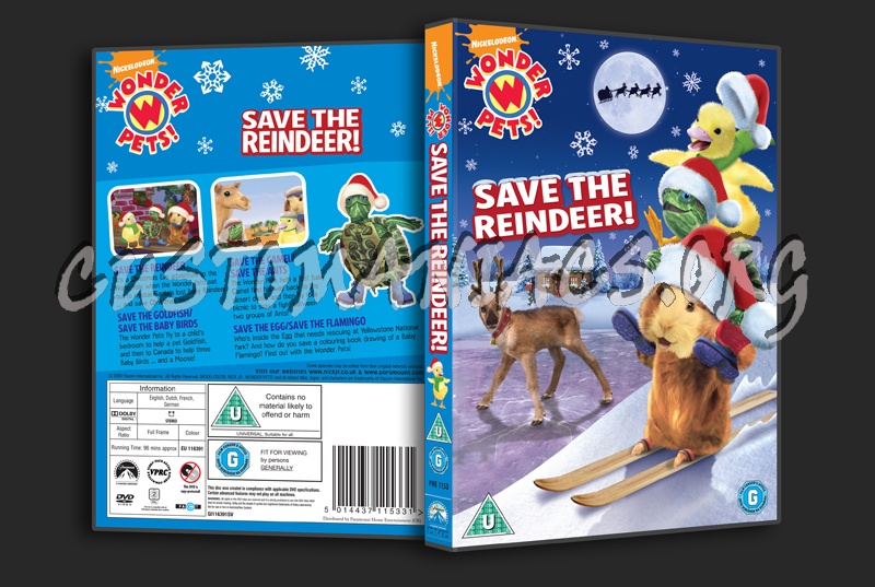 Wonder Pets! Save the Reindeer! dvd cover