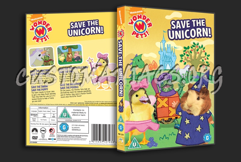 Wonder Pets! Save the Unicorn! dvd cover