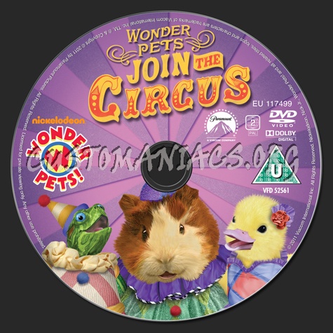 Wonder Pets! Join the Circus dvd label