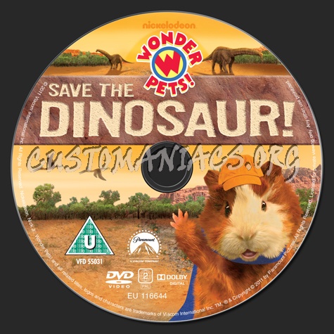 Wonder Pets Save The Dinosaur Dvd Label Dvd Covers Labels By