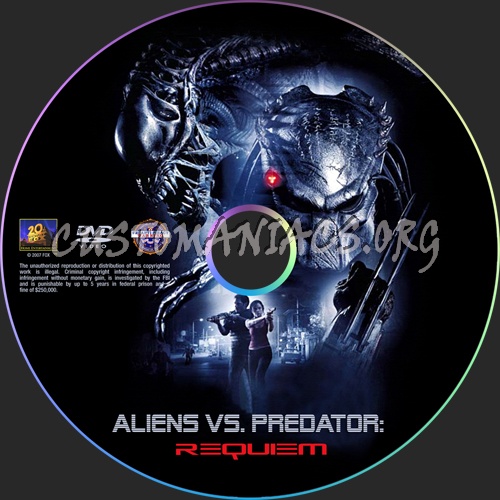 Aliens vs. Predator: Requiem dvd label