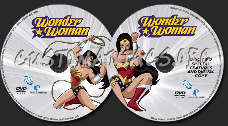 Wonder Woman dvd label