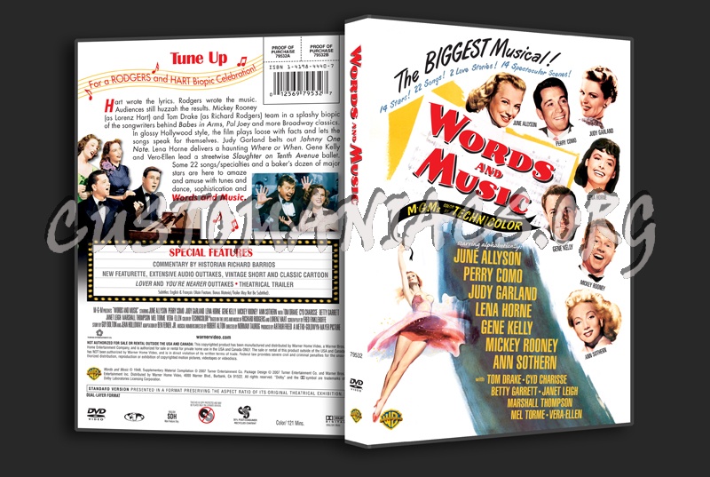 Words and Music dvd cover
