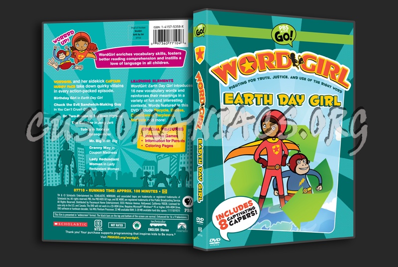 Word Girl Earth Day Girl dvd cover