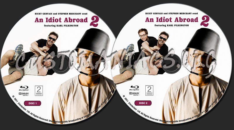 An Idiot Abroad - Season 2 blu-ray label