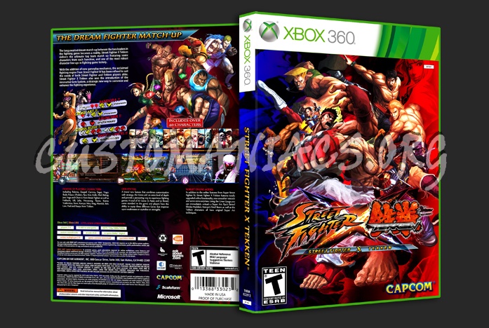 Street Fighter X Tekken dvd cover