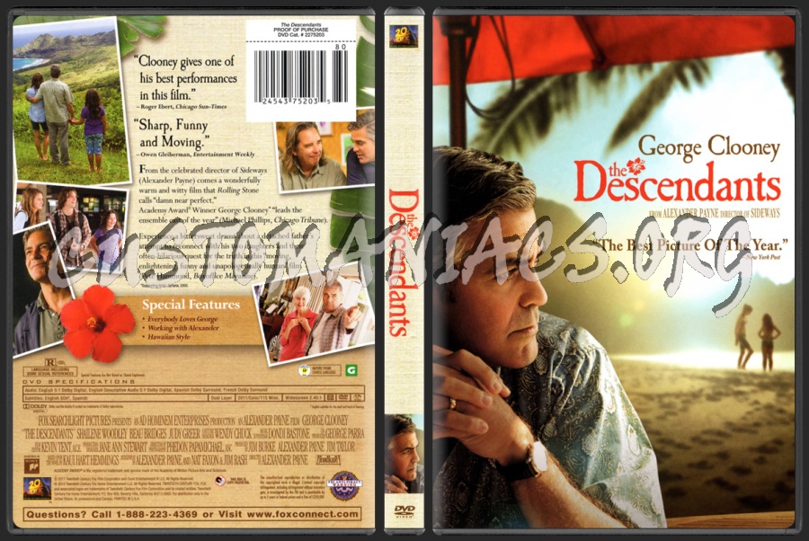 The Descendants dvd cover