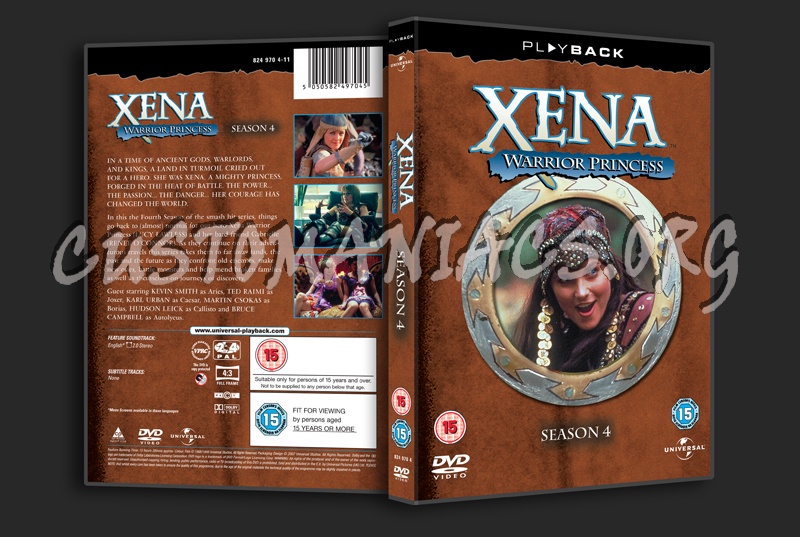 Xena Warrior Princess Season 4 dvd cover