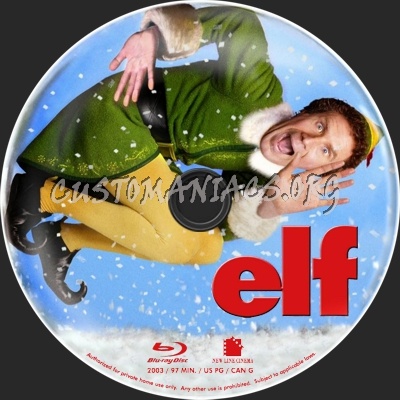 Elf blu-ray label