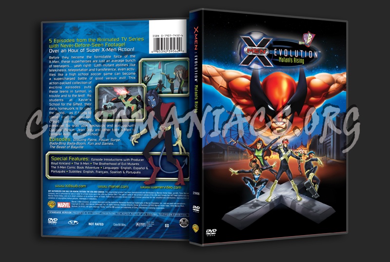 X-Men Evolution Mutants Rising dvd cover