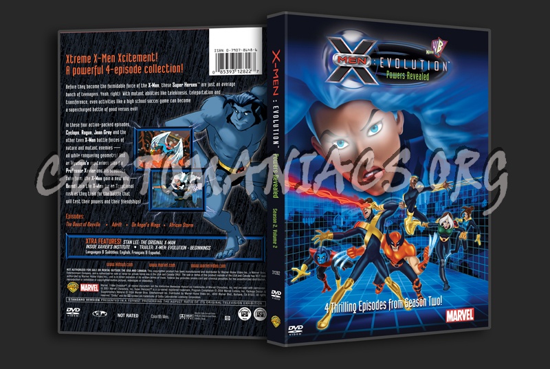 X-Men Evolution Powers Revealed dvd cover