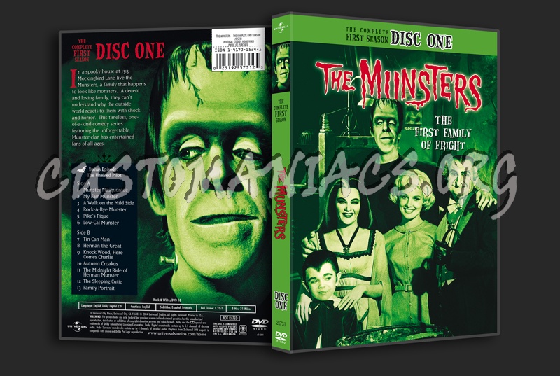 The Munsters Season 1 dvd cover