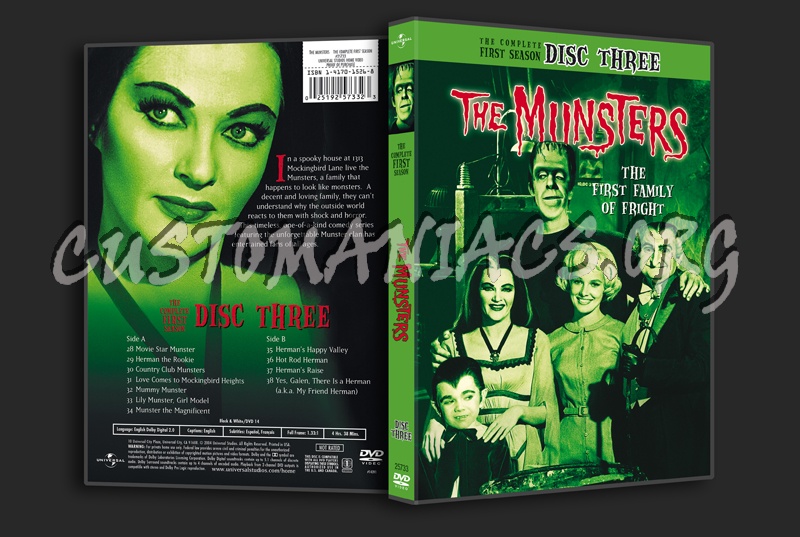 The Munsters Season 1 dvd cover