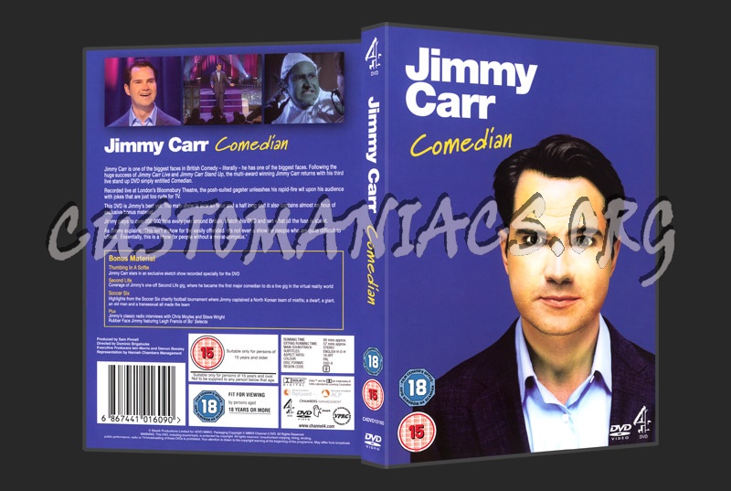 Jimmy Carr Comedian dvd cover