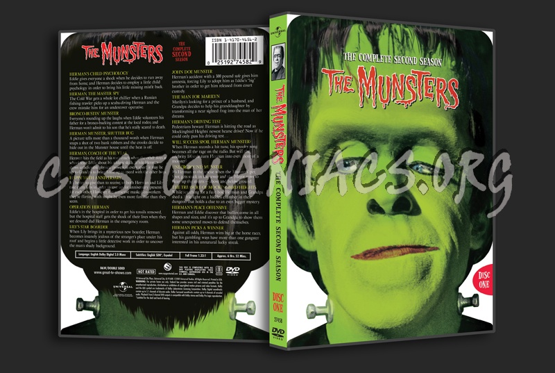 The Munsters Season 2 dvd cover