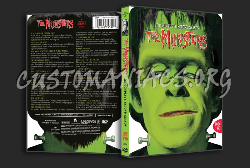 The Munsters Season 2 dvd cover