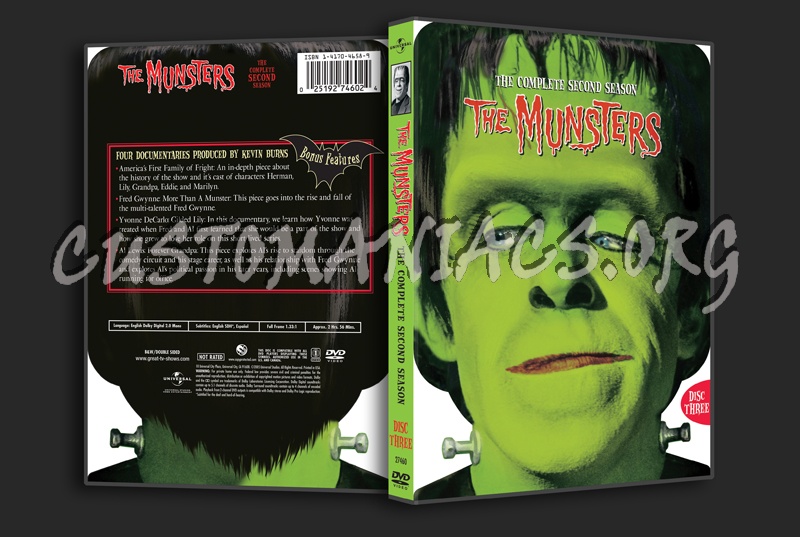 The Munsters Season 2 dvd cover