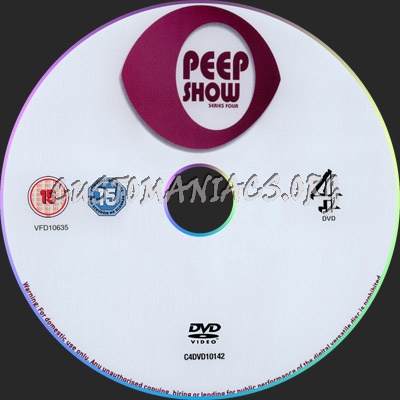 Peep Show Series four dvd label