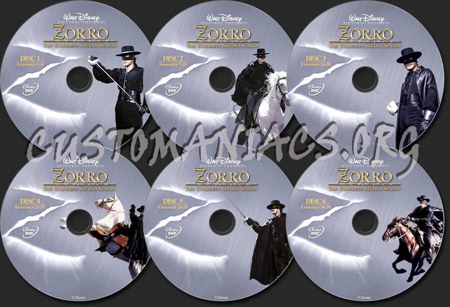 Zorro Season 2 dvd label