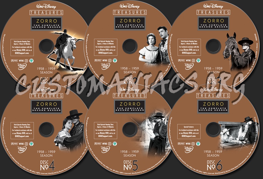 Zorro Season 2 dvd label