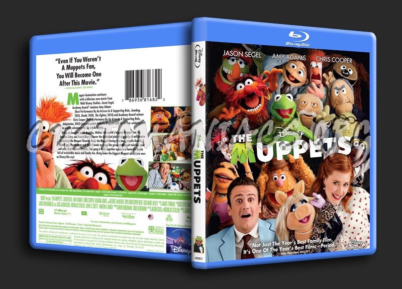 The Muppets blu-ray cover