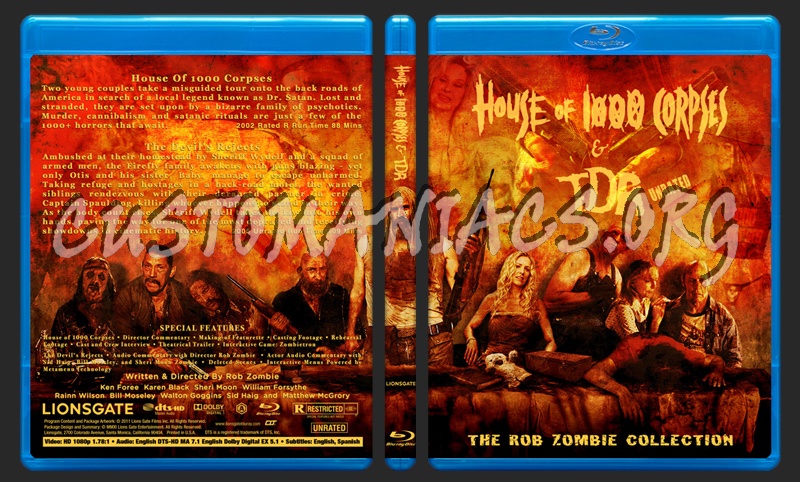 House of 1000 Corpses - Devils Rejects blu-ray cover