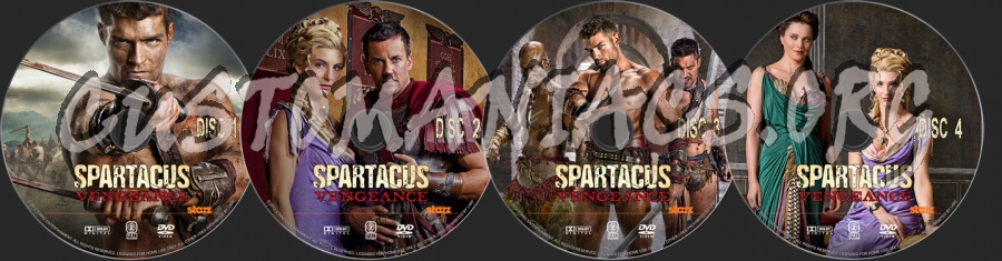 Spartacus Vengeance dvd label