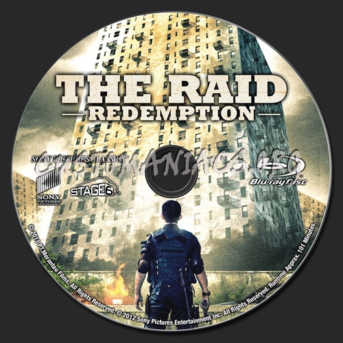 The Raid: Redemption blu-ray label