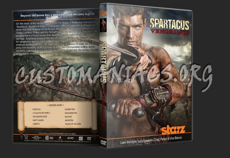 Spartacus Vengeance dvd cover