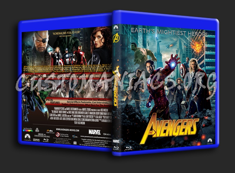 The Avengers 2012 blu-ray cover