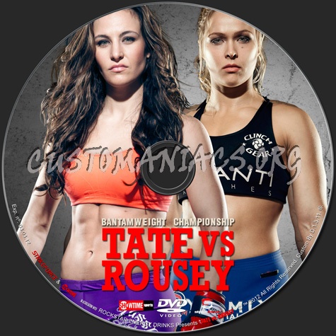 Strikeforce Tate vs Rousey dvd label