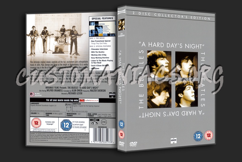 The Beatles A Hard Day's Night dvd cover