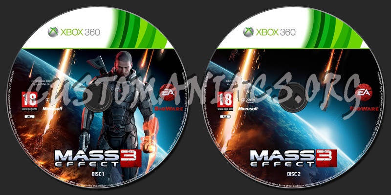 Mass Effect 3 dvd label