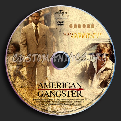 American Gangster dvd label