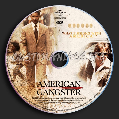 American Gangster dvd label